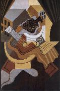 Juan Gris The small round table in front of Window oil painting